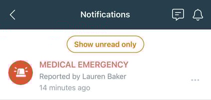 Emergency App Notification Bell 2024