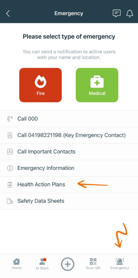 Health Action Plan Location App