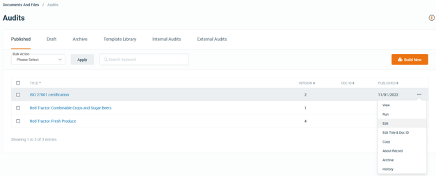 Published Audits in Safe Ag Systems