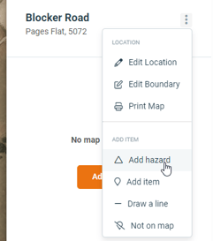 Add a hazard to your map