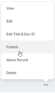 publish 3 dot menu
