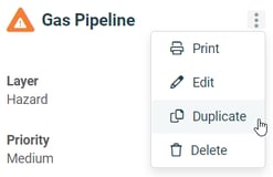 duplicating a hazard