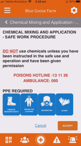 Chemical Mixing and Application SWP