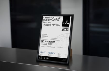 Safe Ag Systems is ISO 27001:2022 Certified!