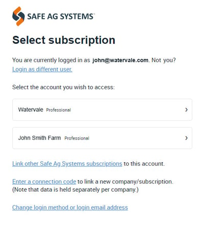 select subscription