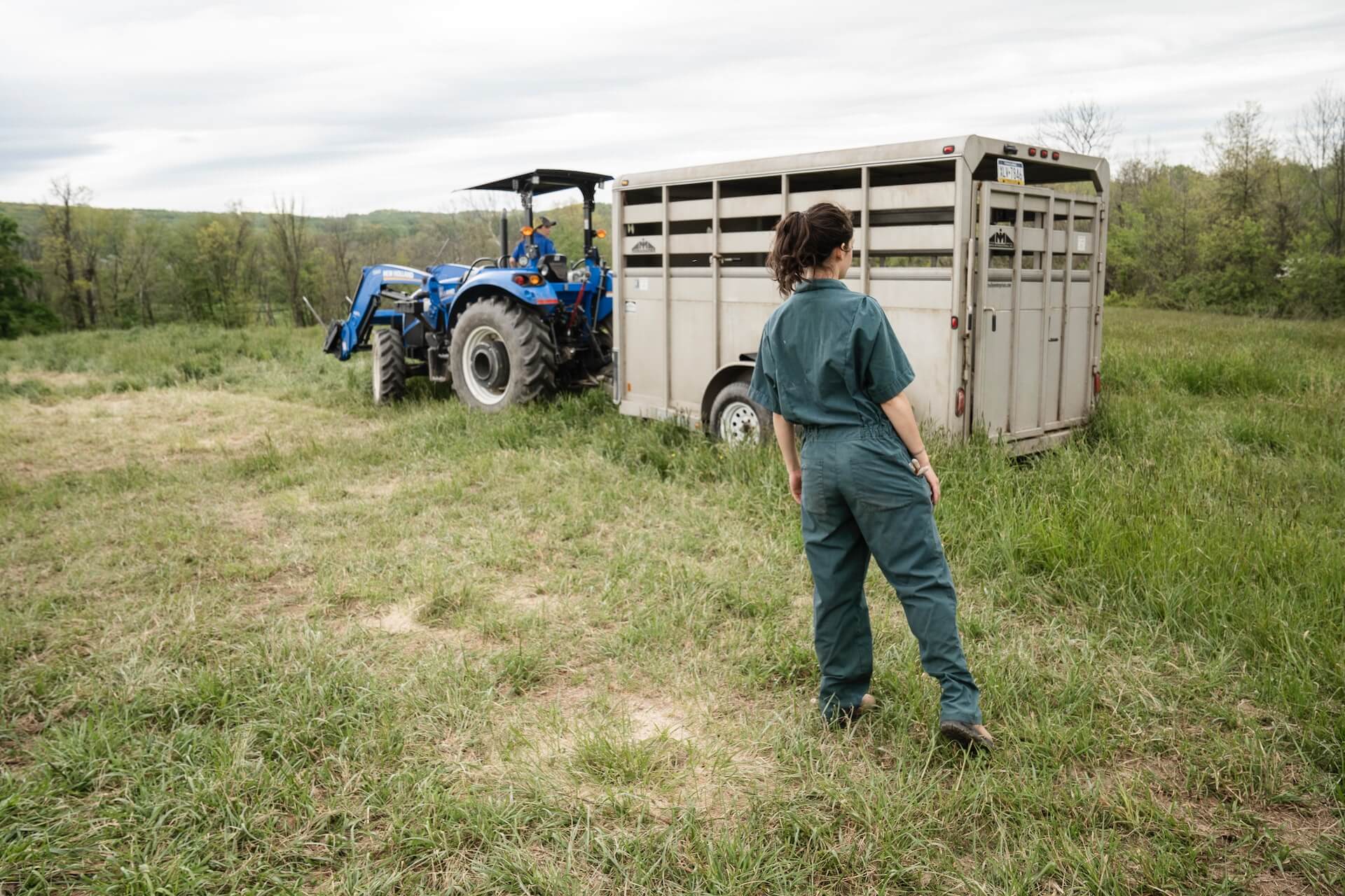 women-tractor