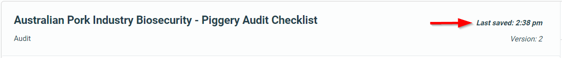 Piggery Audit Checklist
