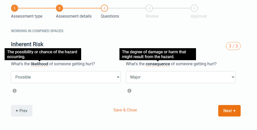 Inherent Risk Questions