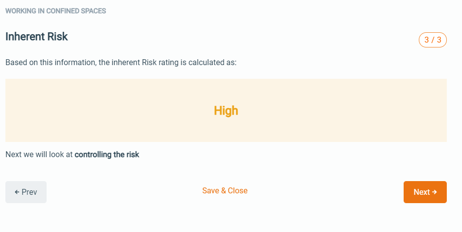 High Inherent Risk