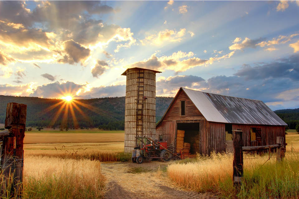Farm House in the Country